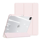iPad Pro 13" (2025 / 2024) Shockproof Flip Cover m. Penholder - DUX DUCIS TOBY Series - Gennemsigtig / Pink