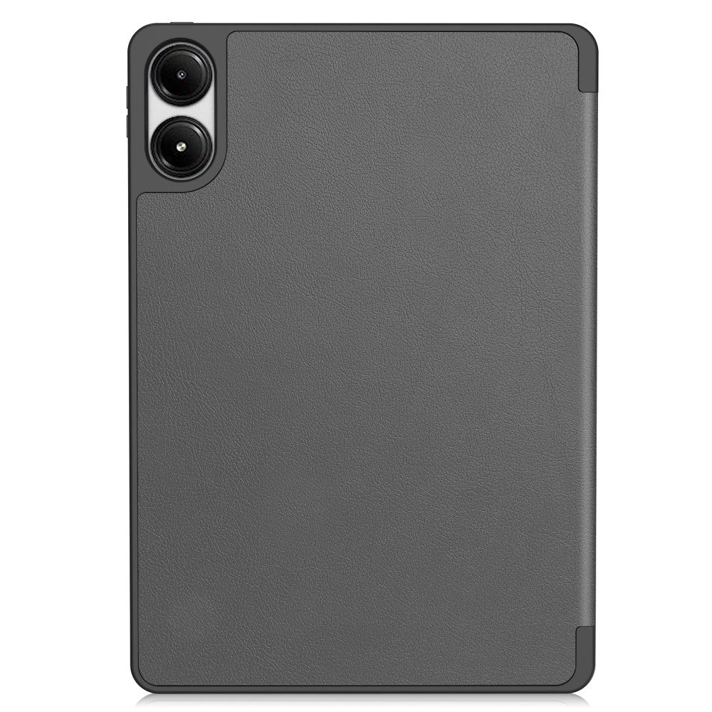 EIDERWOOD Xiaomi Redmi Pad Pro Tri-Fold Kunst Læder Flip Cover m. Stylus Pencil Holder - Grå