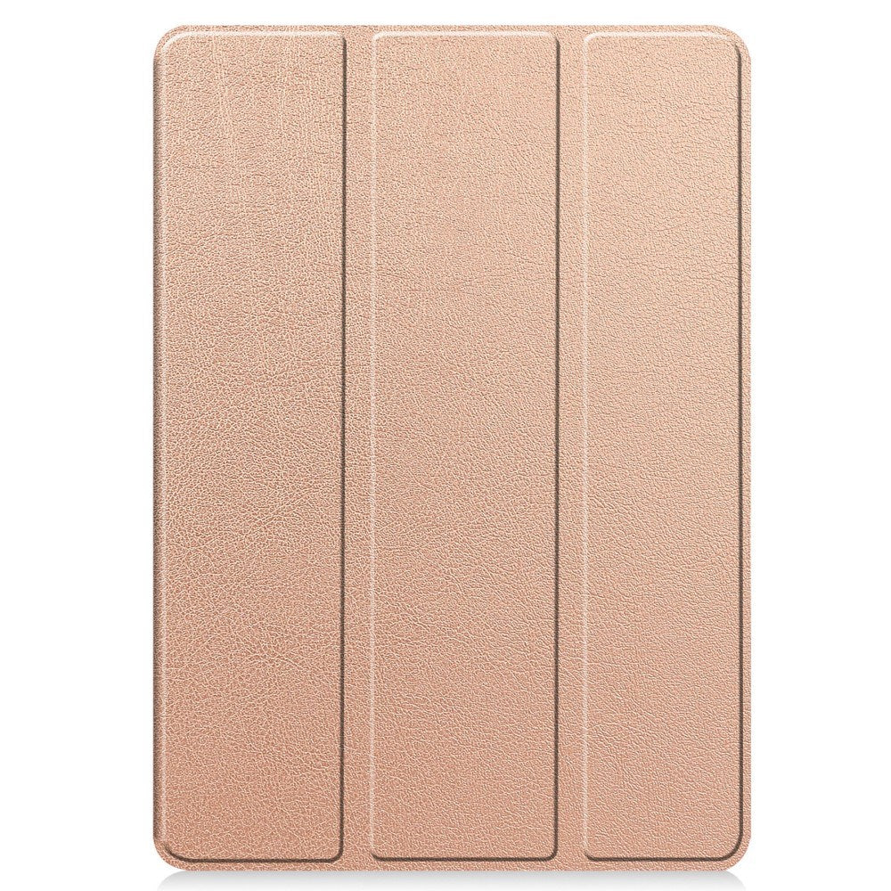 EIDERWOOD Xiaomi Redmi Pad Pro Tri-Fold Kunst Læder Flip Cover m. Stylus Pencil Holder - Rose Gold