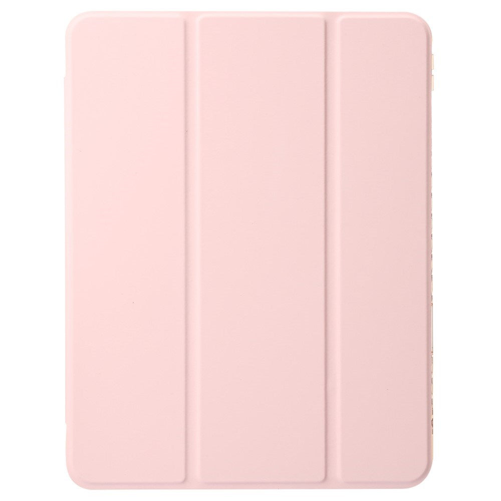 EIDERWOOD iPad Pro 13" (2024) Tri-Fold Kunst Læder Flip Cover m. Apple Pencil Holder - Lyserød