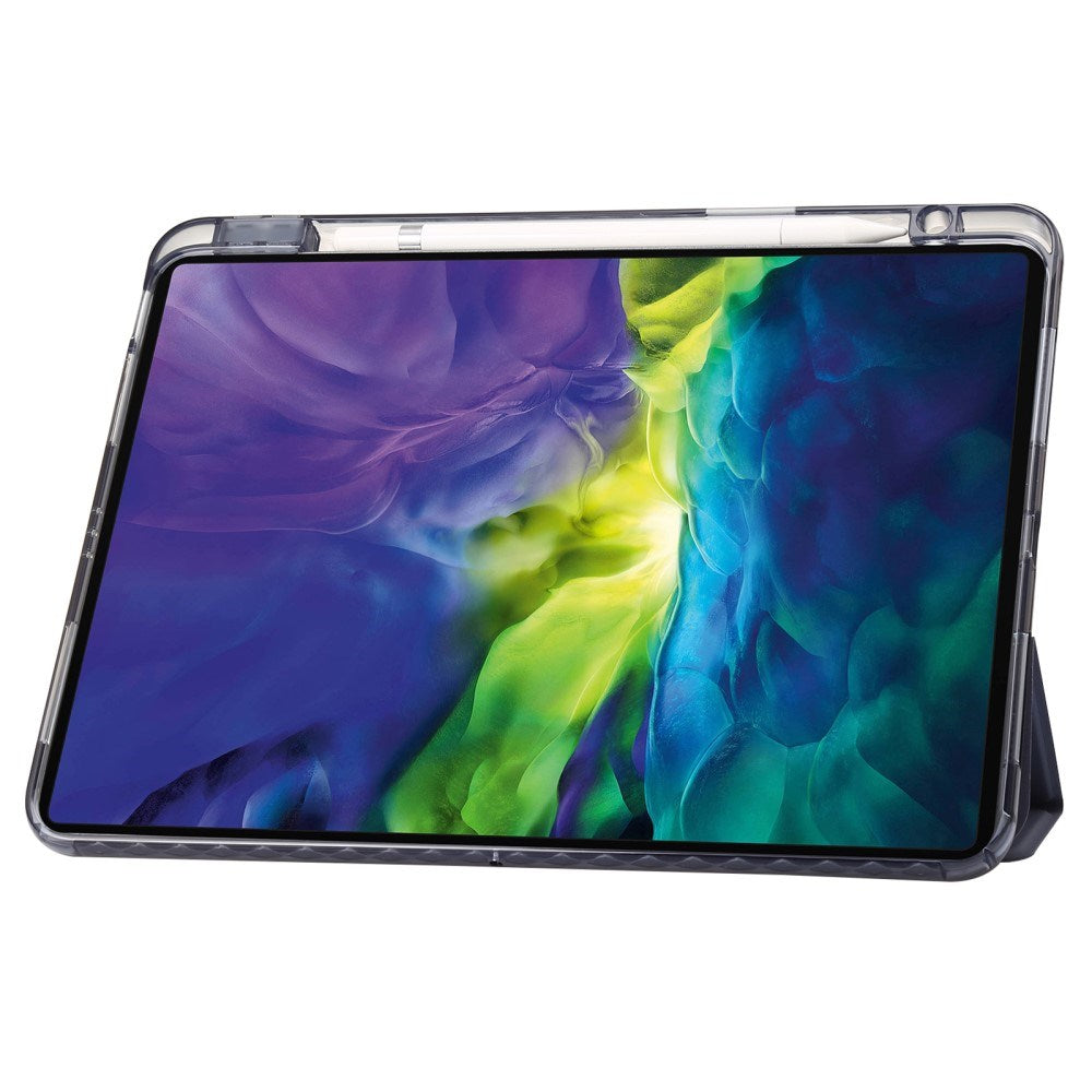 EIDERWOOD iPad Pro 11" (2025 / 2024) Tri-Fold Kunst Læder Flip Cover m. Apple Pencil Holder - Lilla