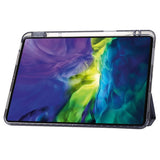 EIDERWOOD iPad Pro 11" (2025 / 2024) Tri-Fold Kunst Læder Flip Cover m. Apple Pencil Holder - Lilla