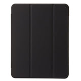 EIDERWOOD iPad Air 13" (2024) Tri-Fold Kunst Læder Flip Cover m. Apple Pencil Holder - Sort