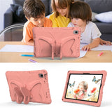 Samsung Galaxy Tab A11+ (Plus) / A9+ (Plus) EIDERWOOD Butterfly Børne Cover m. Skulderstrop & Ståfunktion - Lyserød