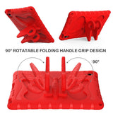 Samsung Galaxy Tab A11+ (Plus) / A9+ (Plus) EIDERWOOD Butterfly Børne Cover m. Skulderstrop & Ståfunktion - Rød