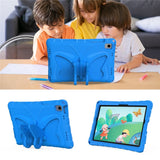 Samsung Galaxy Tab A11+ (Plus) / A9+ (Plus) EIDERWOOD Butterfly Børne Cover m. Skulderstrop & Ståfunktion - Blå
