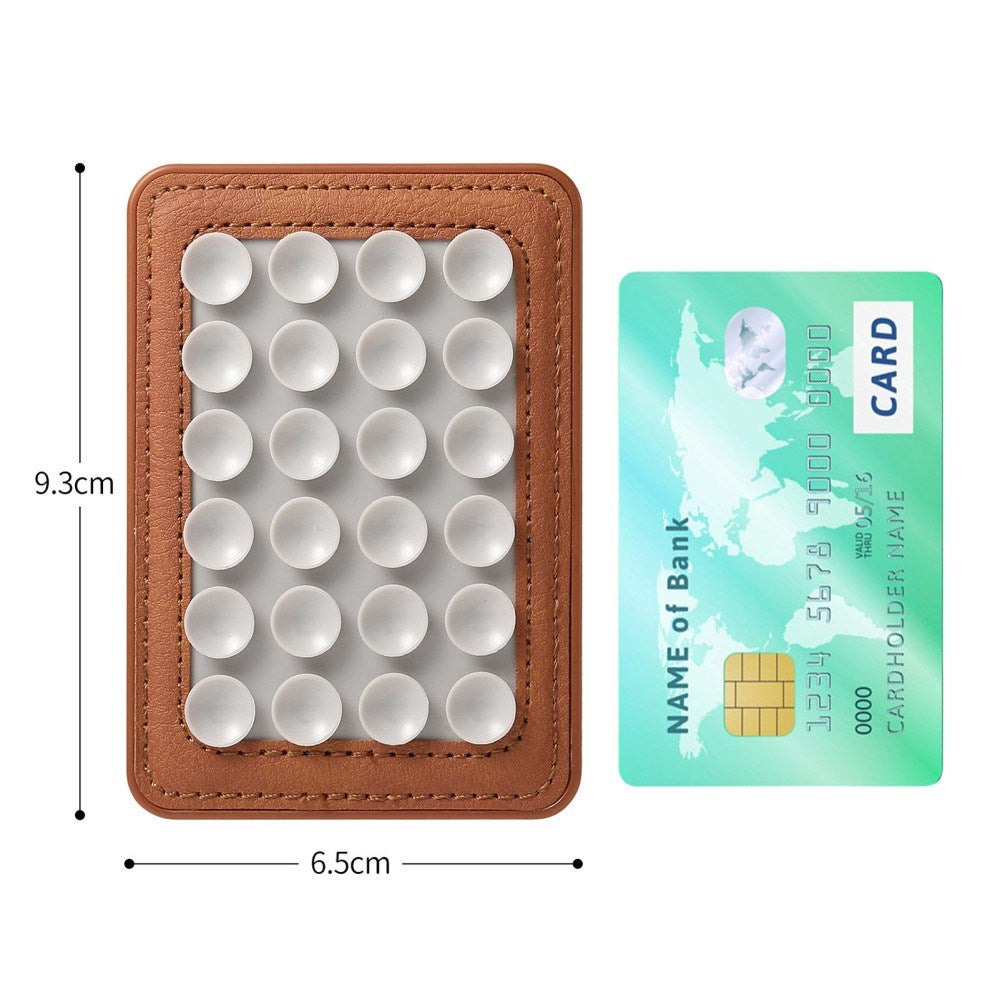 Silikone Sugekop Mobilholder m. MagSafe - Brun / Hvid