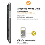 AULUMU Multifunktionel Kortholder - MagSafe Kompatibel - Hvid / Sølv