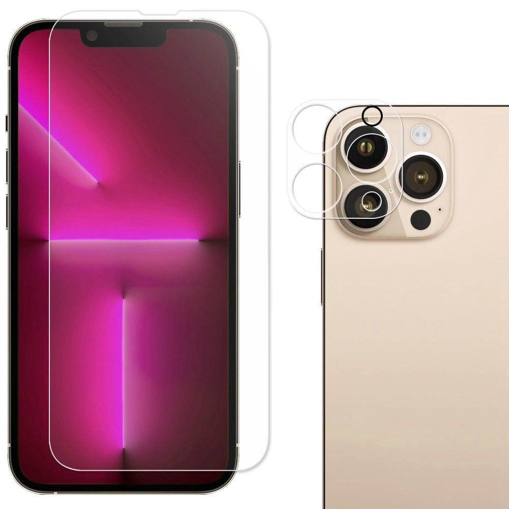 iPhone 14 Pro Kamera- & Skærmbeskyttelse - Gennemsigtig