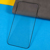 iPhone 16 Plus Full Fit Hærdet Glas - Skærmbeskyttelse - Sort Kant