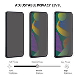 Google Pixel 9 / 9 Pro Glas Skærmbeskyttelse m. Privacy - Full-fit - Sort Kant