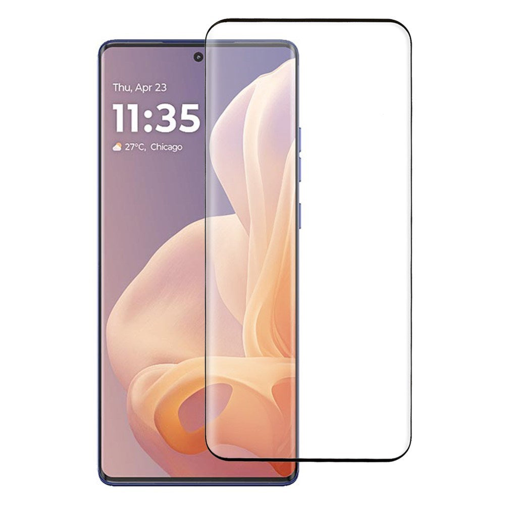 Motorola Moto G85 (5G) Full Fit Hærdet Glas - Skærmbeskyttelse - Sort Kant