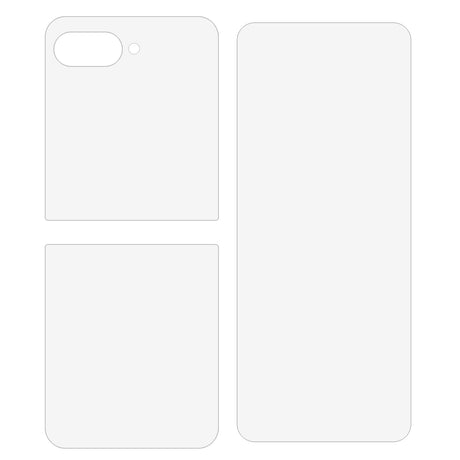 Fulddækkende Skærmbeskyttelse til Motorola Razr 50 Ultra 5G – Front & Bagside Blød Plast Hydrogel Film