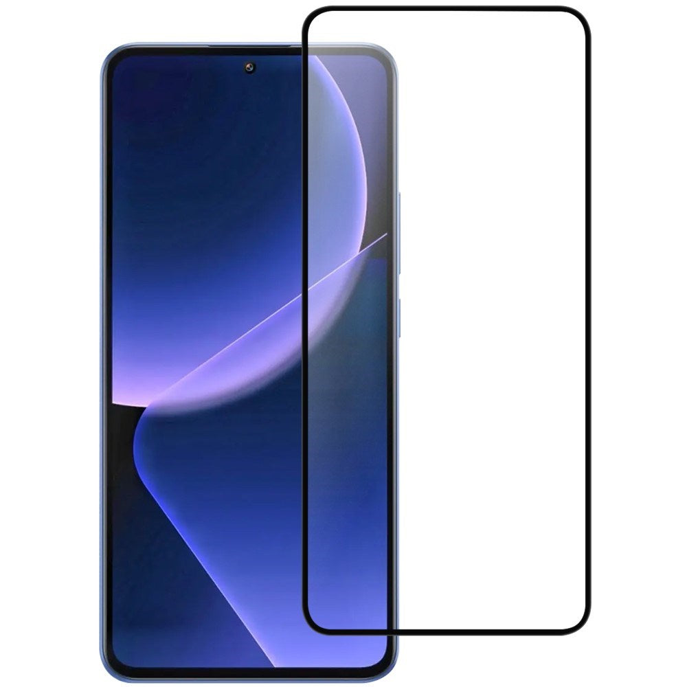AGC-glasskærmbeskytter til Xiaomi 14T / 14T Pro - Gennemsigtig / Sort Kant