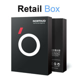 NORTHJO iPhone 16 Pro / 16 Pro Max Beskyttelse til Kameralinse m. Pyntesten - Sølv