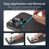 iPhone 16 Pro / 16 Pro Max ESR Kameralinse Beskyttelsesglas - Gennemsigtig / Sort