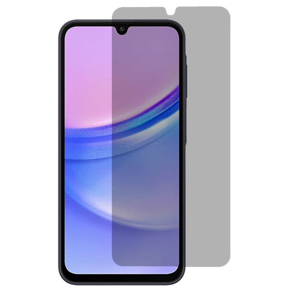 Samsung Galaxy A16 (4G/5G) Hærdet Glas - Skærmbeskyttelse m. Privacy Funktion - Full  Fit - Gennemsigtig