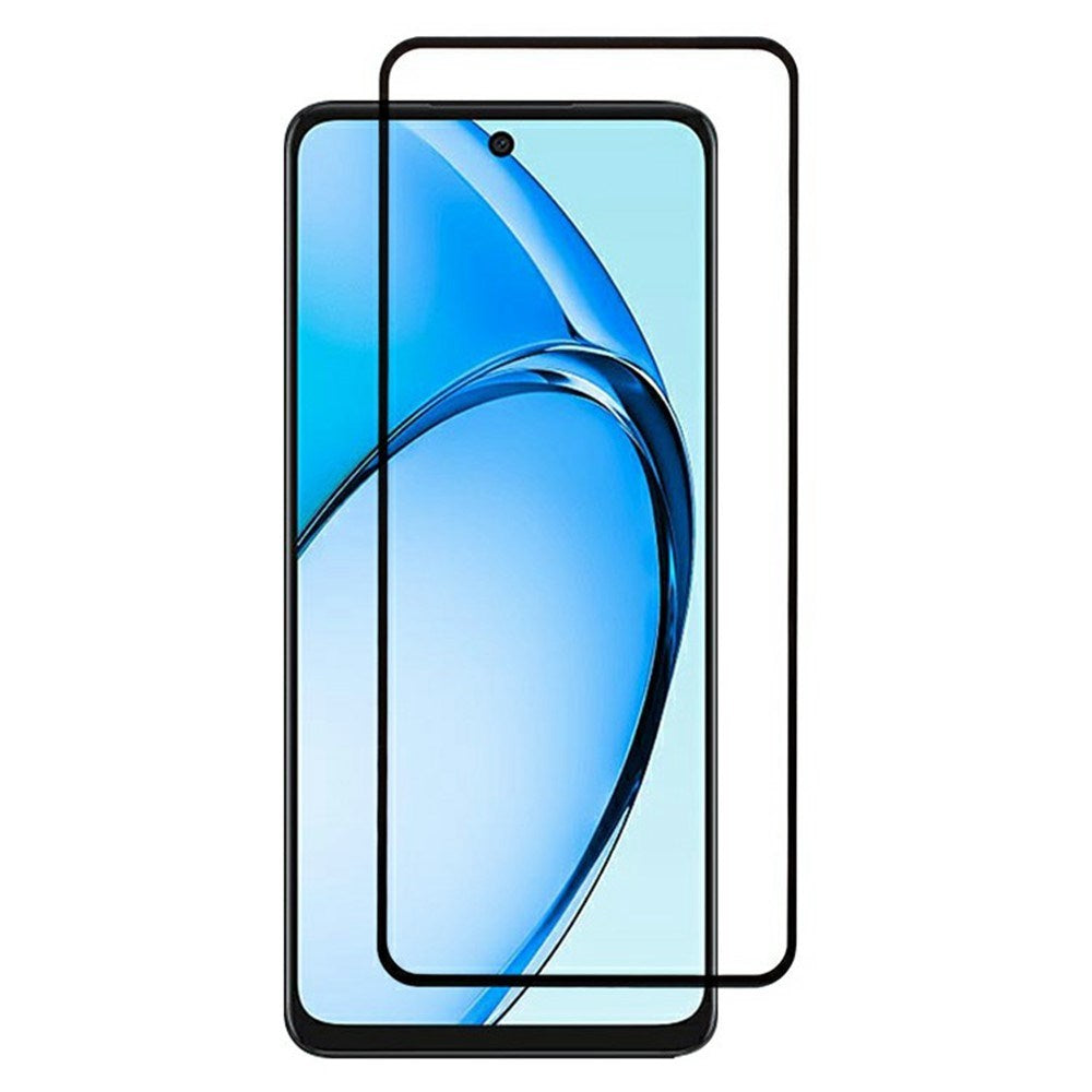 Oppo A60 Beskyttelsesglas - Gennemsigtig / Sort Kant