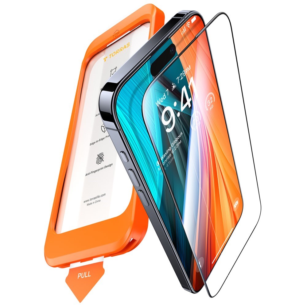 iPhone 18 Pro / 17 Pro TORRAS HD Shield Skærmbeskyttelsesglas - Gennemsigtig