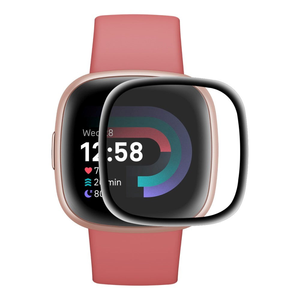 Fitbit Versa 4 / Sense 2 ENKAY Skærmbeskyttelse - Plastik - Sort Kant