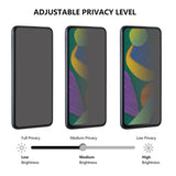 Full Fit Hærdet Skærmbeskyttelsesglas - Xiaomi 15 - Privacy Funktion - Gennemsigtig