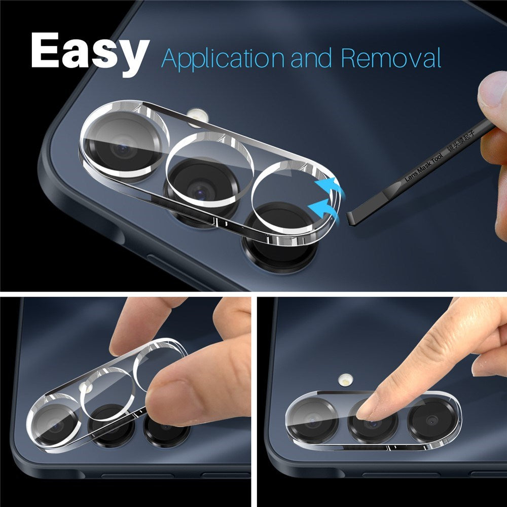 Samsung Galaxy A16 (4G/5G) NORTHJO Hærdet Kameralinsebeskyttelsesglas - Gennemsigtig