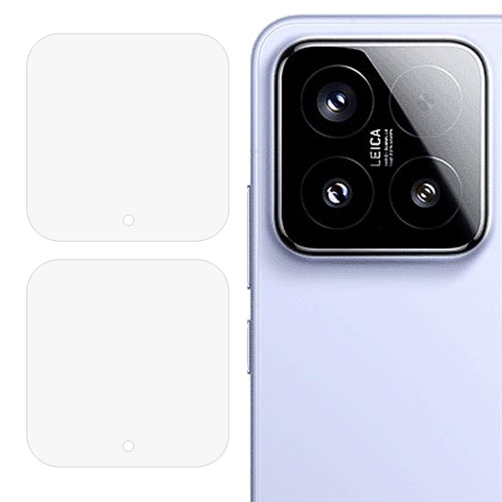 Xiaomi 15 - Hærdet Kameralinsebeskyttelsesglas - 2 stk - Gennemsigtig