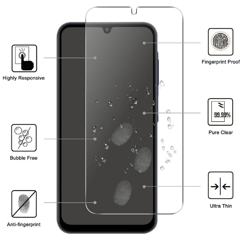 Skærmbeskyttelsesglas - Samsung Galaxy A36 (5G) / Samsung Galaxy A56 (5G) - Gennemsigtig