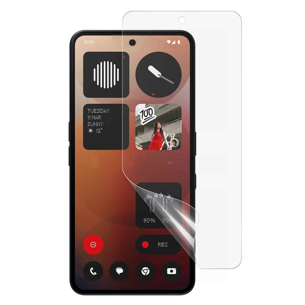 Nothing Phone (3a) / (3a) Pro Beskyttelsesfilm - Gennemsigtig