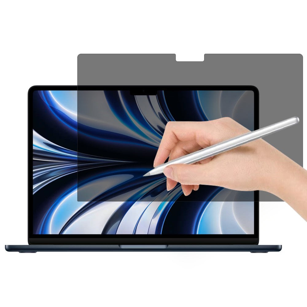 MacBook Air 13" M2/M3/M4 (2022-2025) Privacy Beskyttelsesfilm - Gennemsigtig