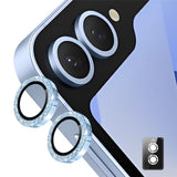 Samsung Galaxy Z Flip7 ENKAY Glitter Kameralinsebeskyttelse - Blå