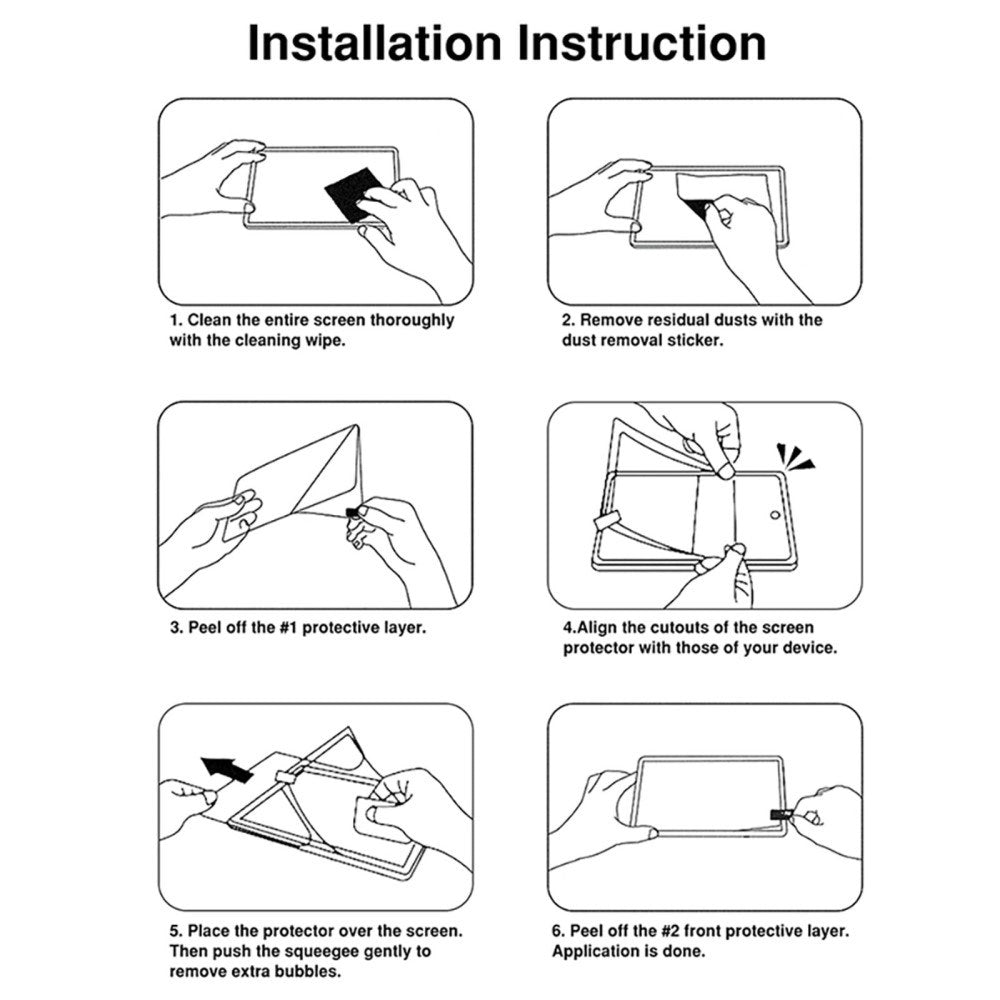 Samsung Galaxy Tab S10 FE+ (Plus) Papir Tekstur PET Beskyttelsesfilm m. Privacy