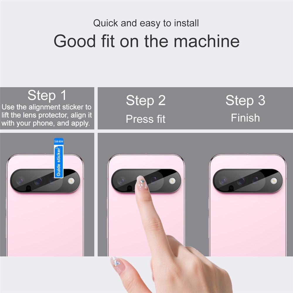 IMAK Google Pixel 10 Beskyttelsesglas til Kameralinse - Sort