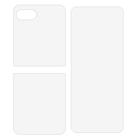 Motorola Razr 60 Ultra Beskyttelsesfilm i 3 Dele - Gennemsigtig