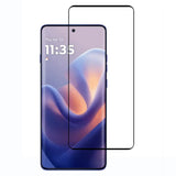 Motorola Edge 60 Pro - Skærmbeskyttelsesglas - Gennemsigtig / Sort