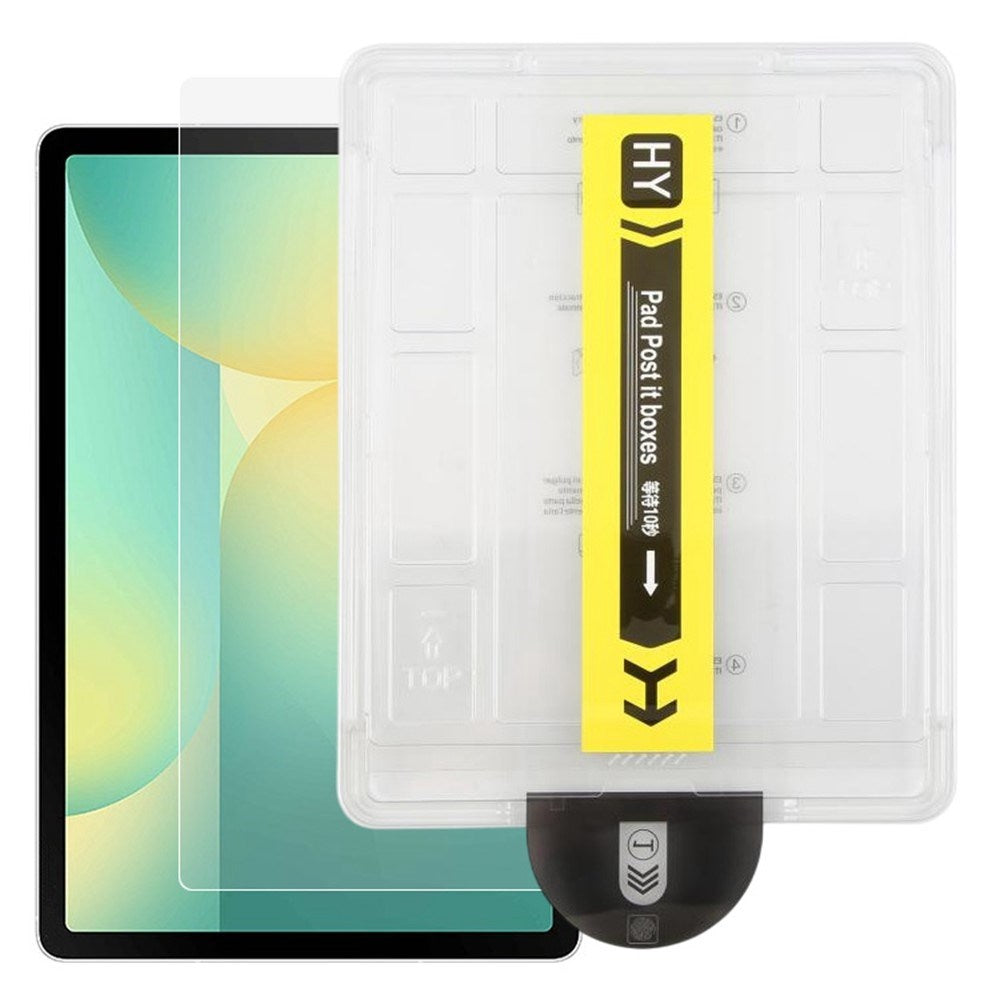 Samsung Galaxy Tab S11 / S10 Lite / S10 FE / S9 FE / S9 / S8 / S7 Skærmbeskyttelsesglas - inkl. Installationsramme - Gennemsigtig