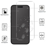 iPhone 17 Pro Max - 2-i-1 Beskyttelsessæt - Hærdet Skærmbeskyttelsesglas & 2 stk Kameralinsebeskyttelsesfilm - Gennemsigtig