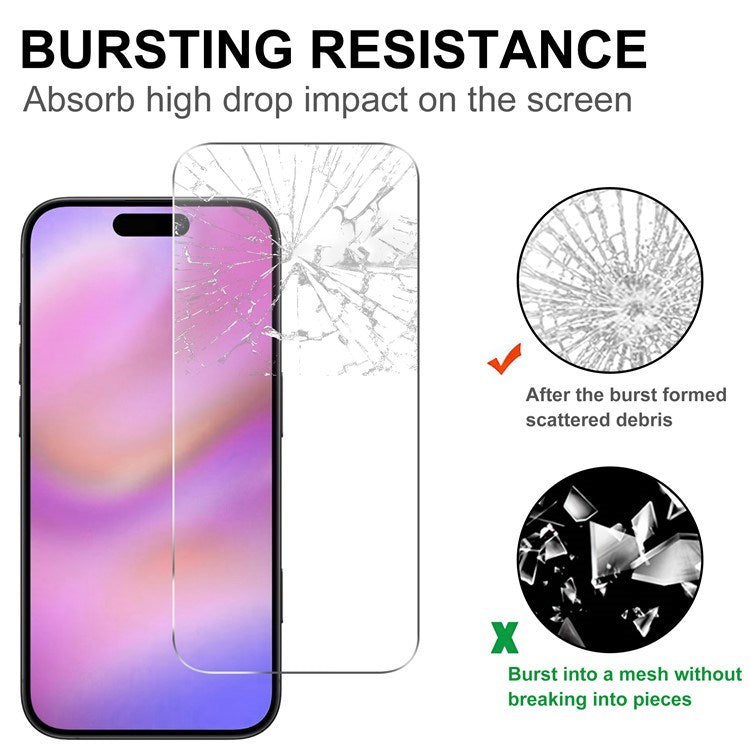iPhone 17 Pro Max - 2-i-1 Beskyttelsessæt - Hærdet Skærmbeskyttelsesglas & 2 stk Kameralinsebeskyttelsesfilm - Gennemsigtig