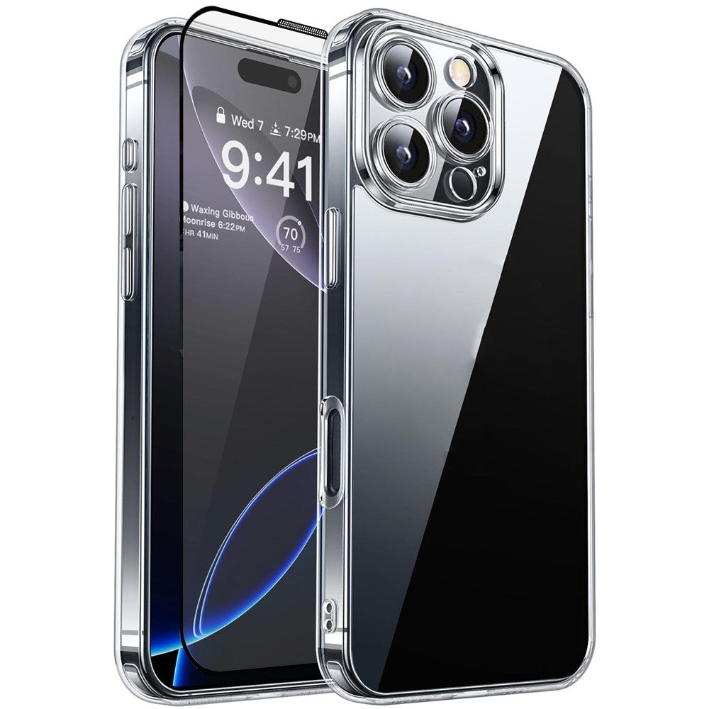 RURIHAI - iPhone 16 Pro - 2-i-1 Beskyttelsessæt - Gennemsigtig