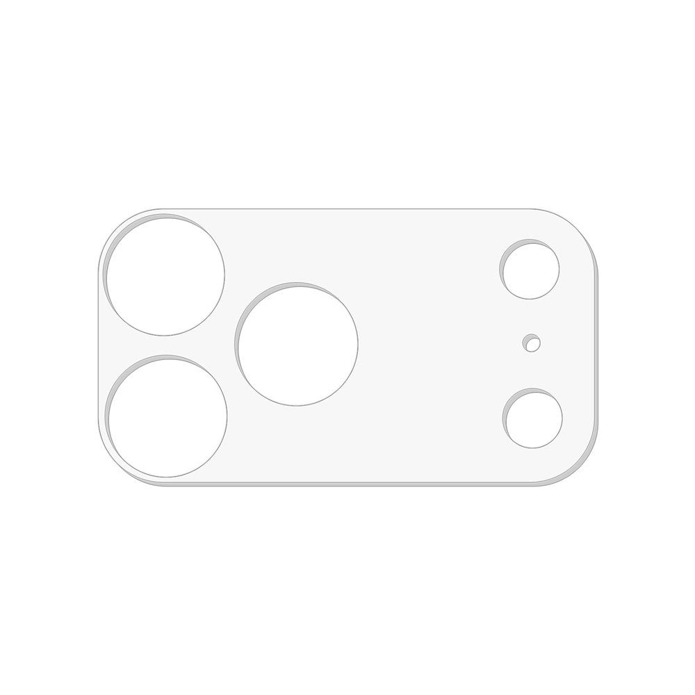 iPhone 17 Pro Hærdet Kameralinsebeskyttelse - Gennemsigtig