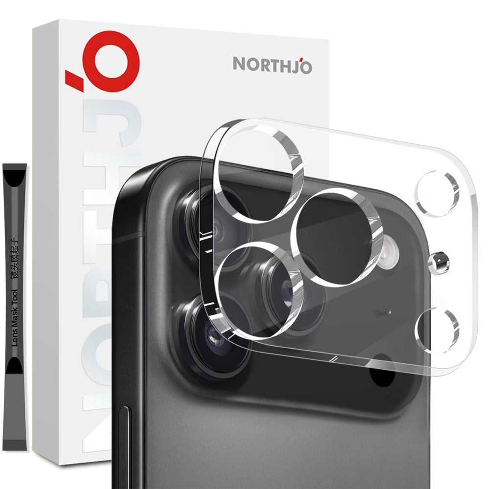 NORTHJO iPhone 17 Pro Kameralinsebeskyttelse - Gennemsigtig