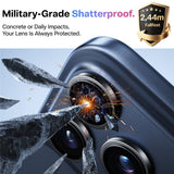 iPhone 17 Pro - TORRAS LensGuard Kameralinsebeskyttelsesglas - Sort