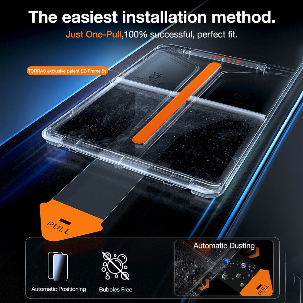 TORRAS iPad Pro 11" (2025 / 2024) Install Master Hærdet Beskyttelsesglas - Gennemsigtig