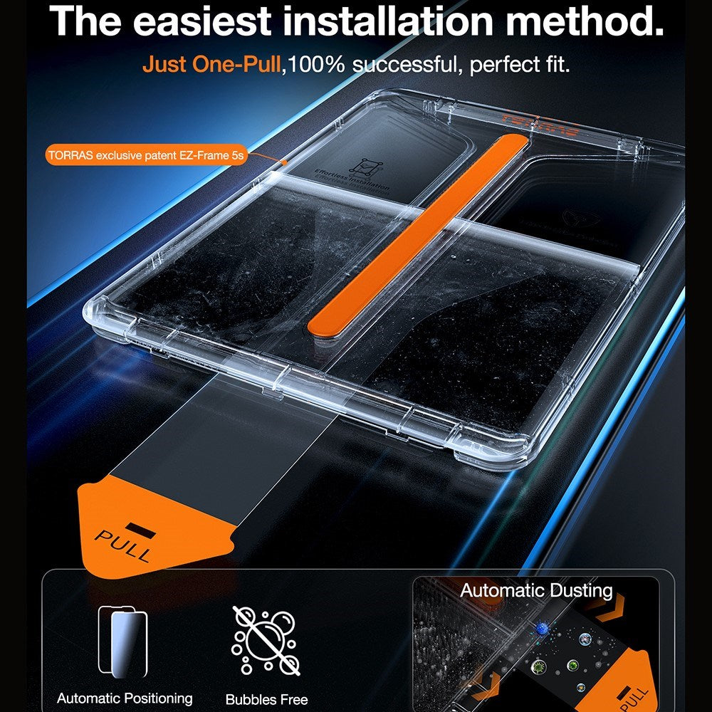 TORRAS iPad Pro 13" (2025 / 2024) Install Master Hærdet Beskyttelsesglas - Gennemsigtig