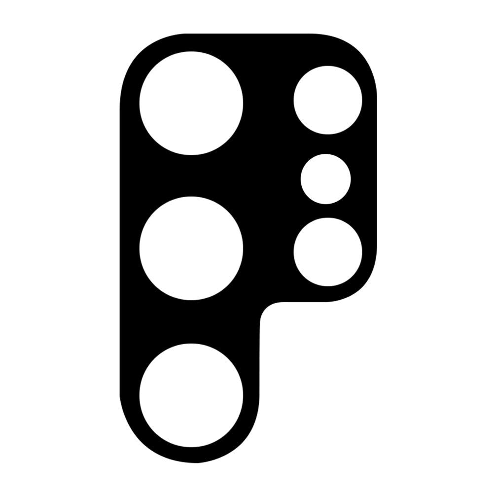 Samsung Galaxy S23 Ultra Kameralinse Beskyttelsesglas - Sort