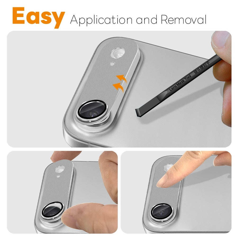 iPhone Air NORTHJO Kameralinsebeskyttelse - Mat Metal & Glas - Grå