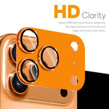 iPhone 17 Pro NORTHJO Kameralinsebeskyttelse - Mat Metal & Glas - Orange