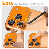 iPhone 17 Pro Max NORTHJO Kameralinsebeskyttelse - Mat Metal & Glas - Orange