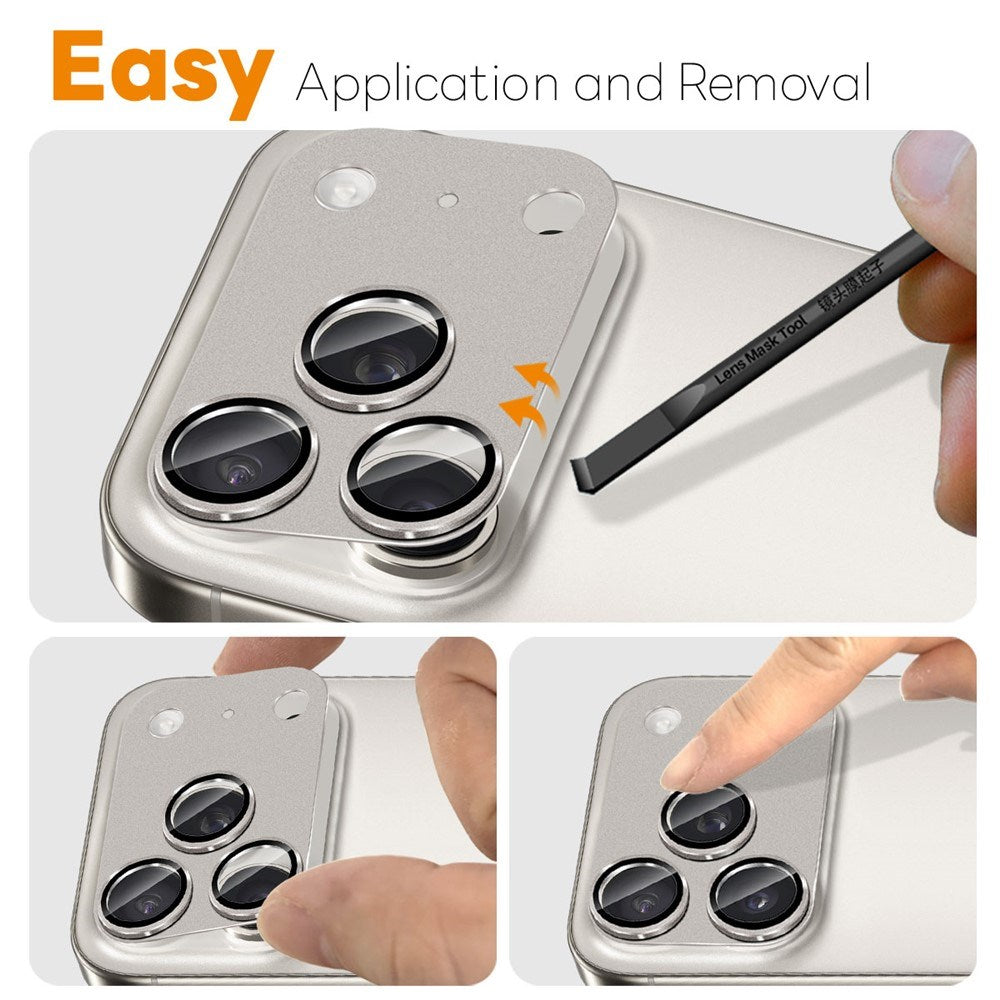 iPhone 17 Pro Max NORTHJO Kameralinsebeskyttelse - Mat Metal & Glas - Grå