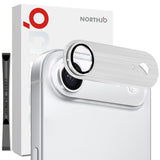 iPhone Air NORTHJO Kameralinsebeskyttelse - Børstet Metal & Glas - Sølv